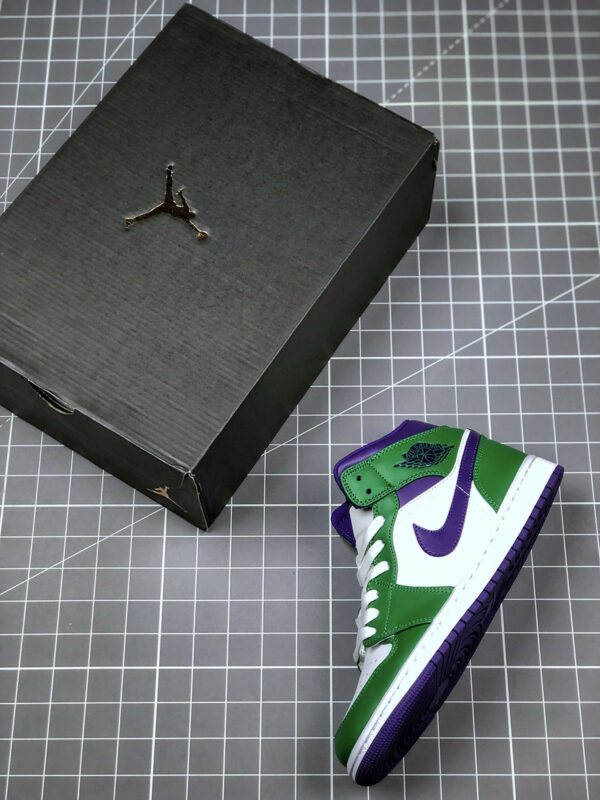 Air Jordan 1 Mid Hulk Aloe Verde Court Purple 554724-300 For Sale