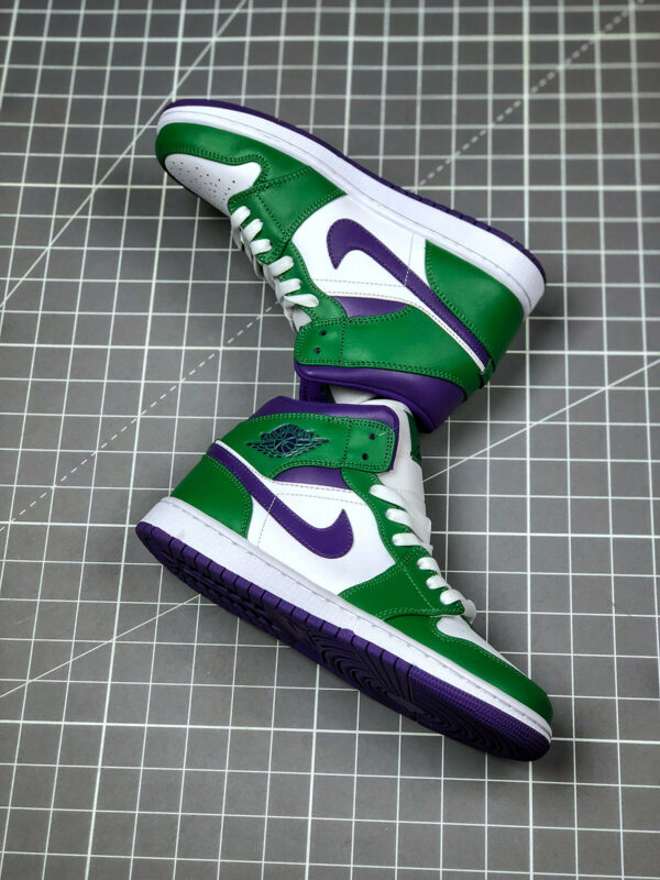 Air Jordan 1 Mid Hulk Aloe Verde Court Purple 554724-300 For Sale