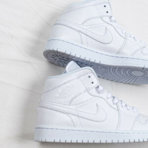 Air Jordan 1 Mid White Snakeskin BQ6472-110 For Sale