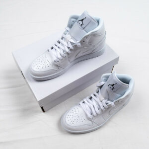 Air Jordan 1 Mid White Snakeskin BQ6472-110 For Sale