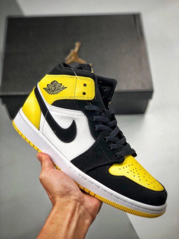 Air Jordan 1 Mid Yellow Toe 852542-071 On Sale