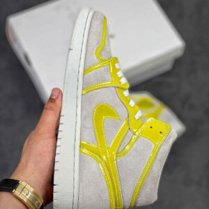 Air Jordan 1 Mid LX Off-White Opti Yellow-White For Sale