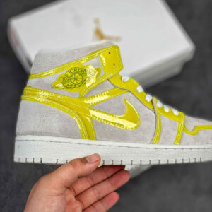 Air Jordan 1 Mid LX Off-White Opti Yellow-White For Sale