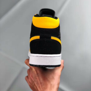 Air Jordan 1 Mid Reverse New Love Black Yellow On Sale