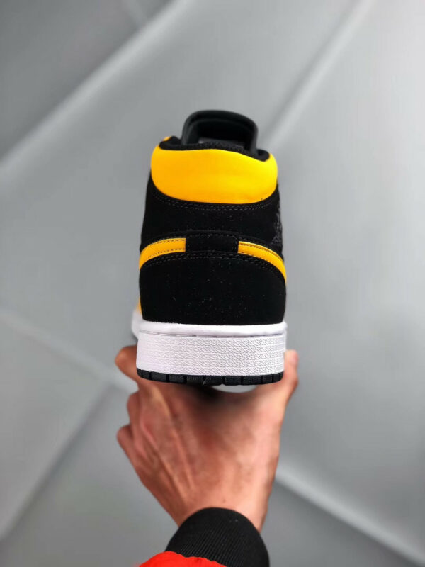 Air Jordan 1 Mid Reverse New Love Black Yellow On Sale