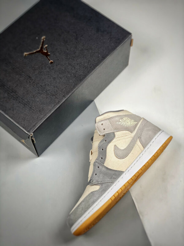 Air Jordan 1 Mid SE Coconut Milk Particle Grey For Sale