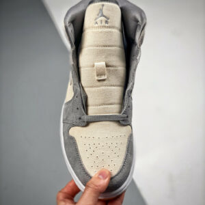 Air Jordan 1 Mid SE Coconut Milk Particle Grey For Sale