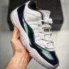 Air Jordan 11 Low Easter White Emerald Rise-Black 528895-145 For Sale