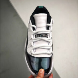 Air Jordan 11 Low Easter White Emerald Rise-Black 528895-145 For Sale