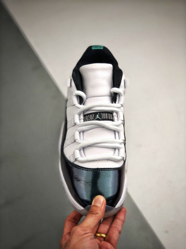 Air Jordan 11 Low Easter White Emerald Rise-Black 528895-145 For Sale