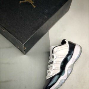 Air Jordan 11 Low Easter White Emerald Rise-Black 528895-145 For Sale