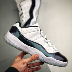 Air Jordan 11 Low Easter White Emerald Rise-Black 528895-145 For Sale