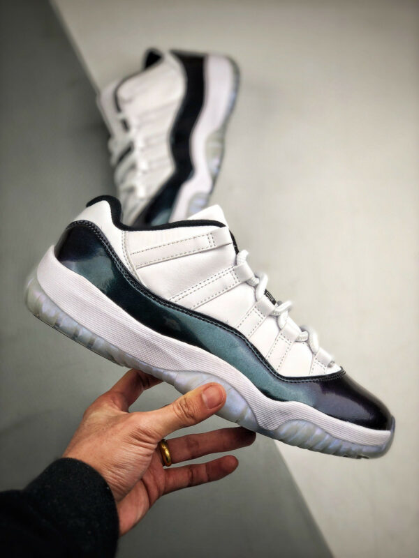 Air Jordan 11 Low Easter White Emerald Rise-Black 528895-145 For Sale