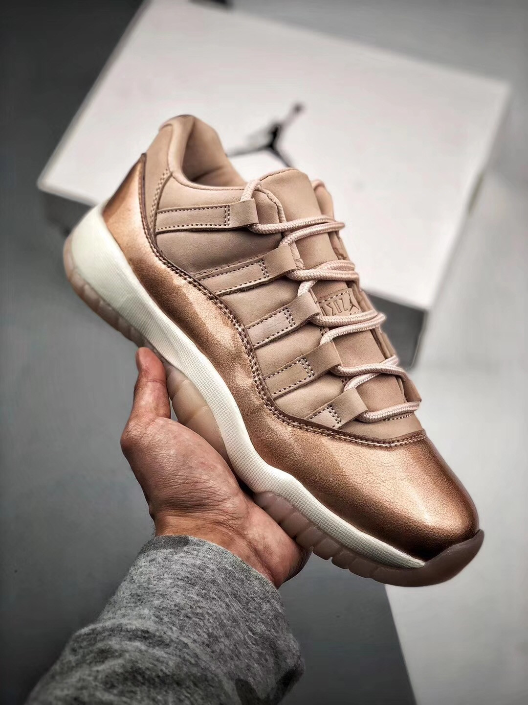 Air Jordan 11 Low WMNS Rose Gold AH7860-105 For Sale