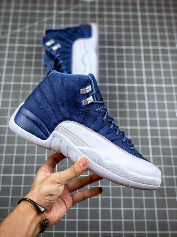 Air Jordan 12 Indigo Stone Blue Legend Blue-Obsidian For Sale