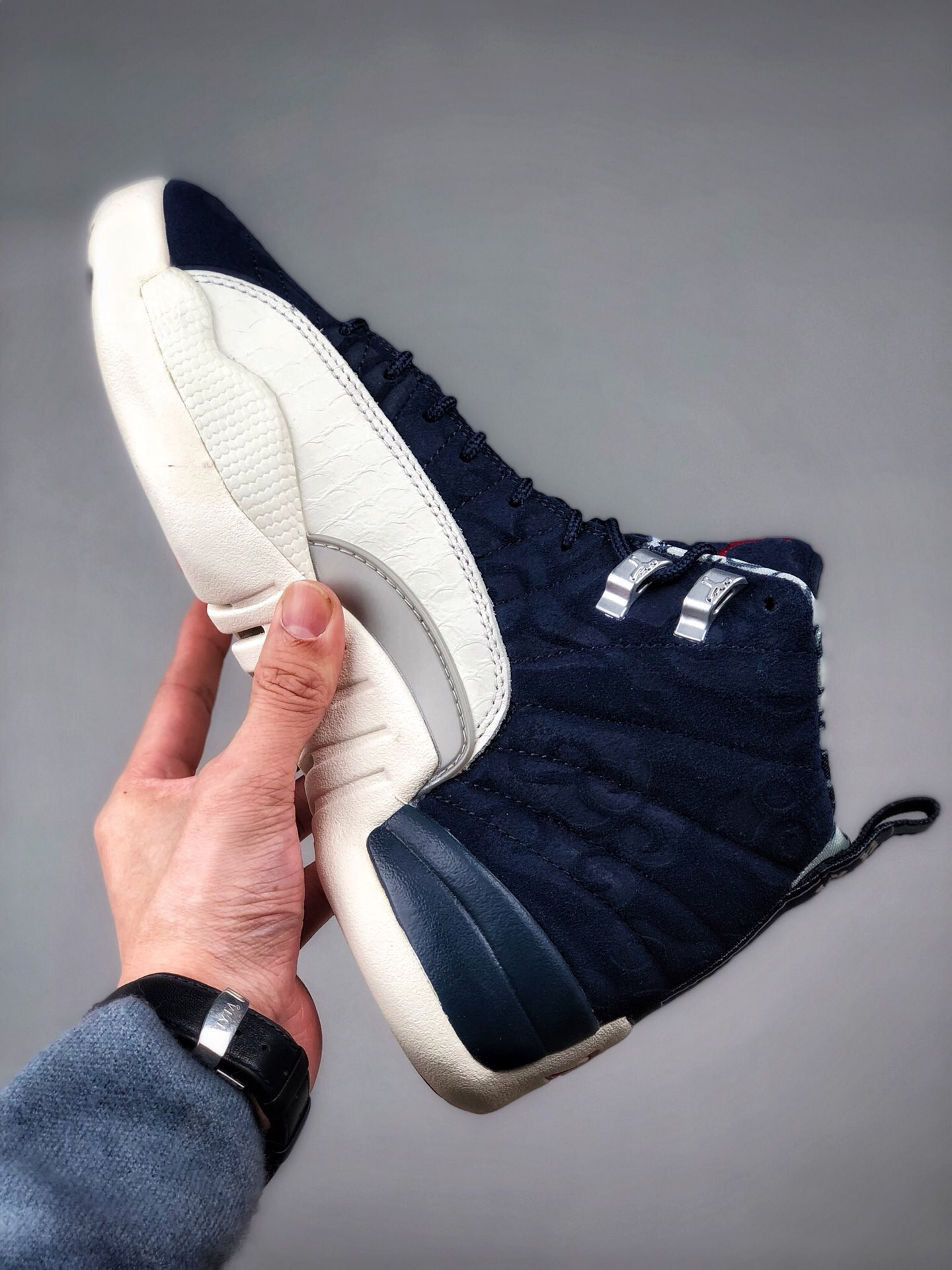 Air Jordan 12 International Flight College Navy Sail-University Red For Sale