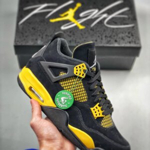 Air Jordan 4 Thunder 2023 Black White-Tour Yellow DH6927-017 For Sale