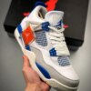 Air Jordan 4 Retro White Neutral Grey-Military Blue 308497-105 For Sale