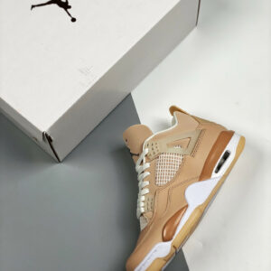 Air Jordan 4 Shimmer Bronze Eclipse Orange Quartz Metallic Silver For Sale