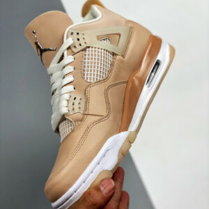 Air Jordan 4 Shimmer Bronze Eclipse Orange Quartz Metallic Silver For Sale