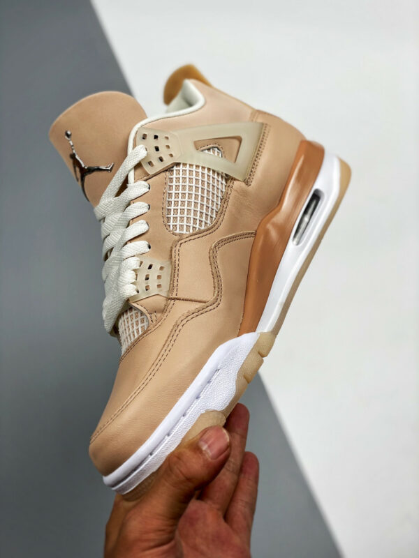 Air Jordan 4 Shimmer Bronze Eclipse Orange Quartz Metallic Silver For Sale