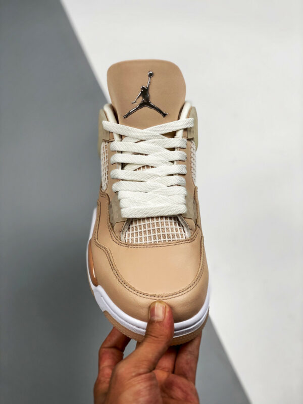 Air Jordan 4 Shimmer Bronze Eclipse Orange Quartz Metallic Silver For Sale