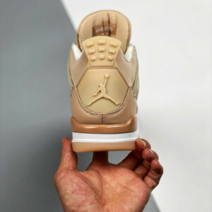 Air Jordan 4 Shimmer Bronze Eclipse Orange Quartz Metallic Silver For Sale