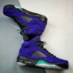 Air Jordan 5 Alternate Grape Grape Ice Black-Clear-New Emerald For Sale