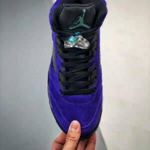 Air Jordan 5 Alternate Grape Grape Ice Black-Clear-New Emerald For Sale