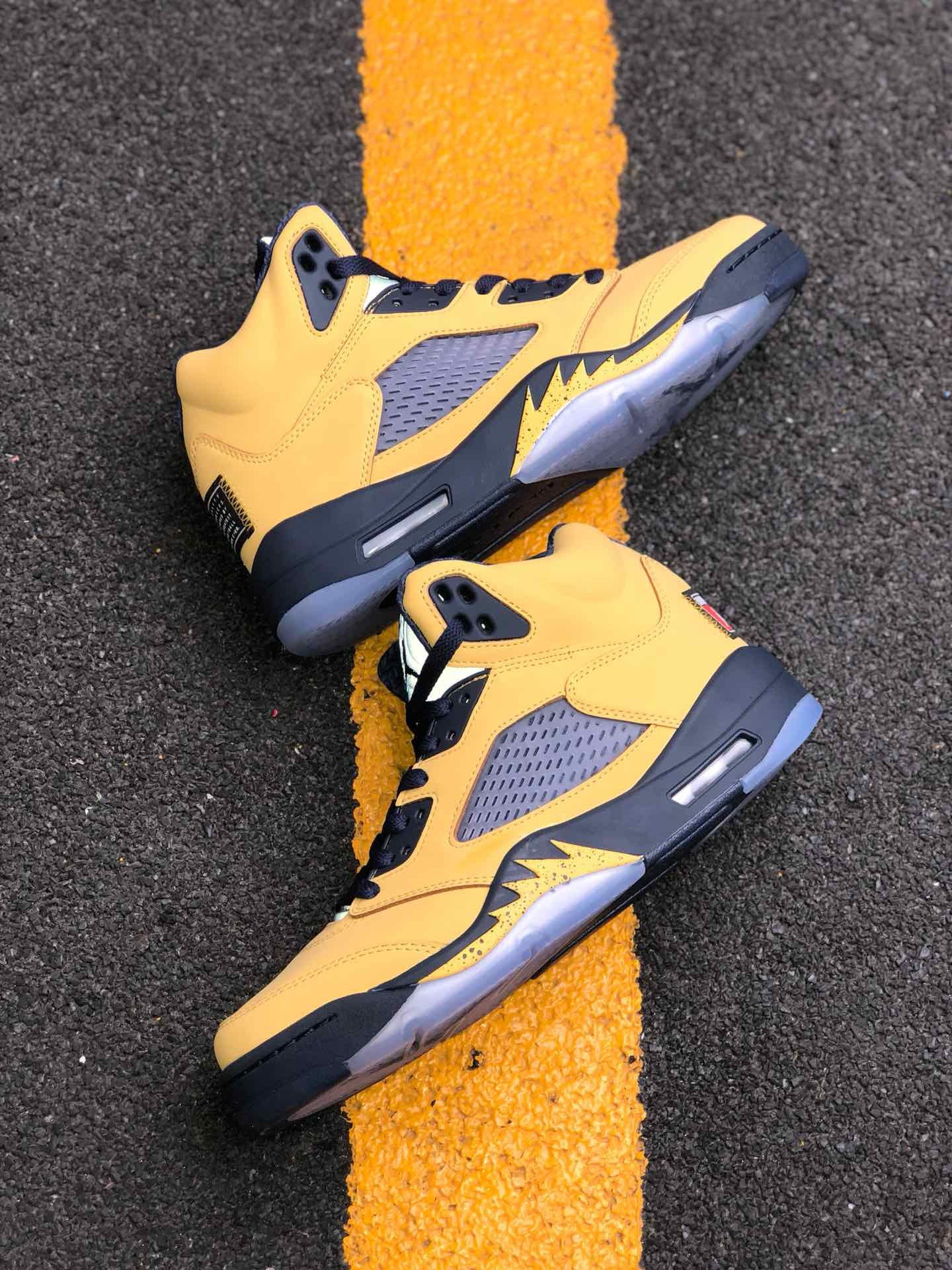 Air Jordan 5 SP Amarillo College Navy-Amarillo CQ9541-704 For Sale