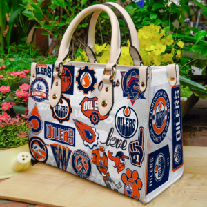 Edmonton Oilers 1 Women Leather Hand Bag