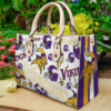 Minnesota Vikings Women Leather Hand Bag