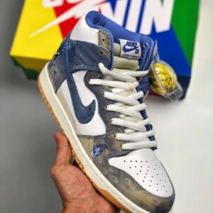 Carpet Company x Nike SB Dunk High White Dark Sulfur-Coconut Milk-Royal Pulse For Sale