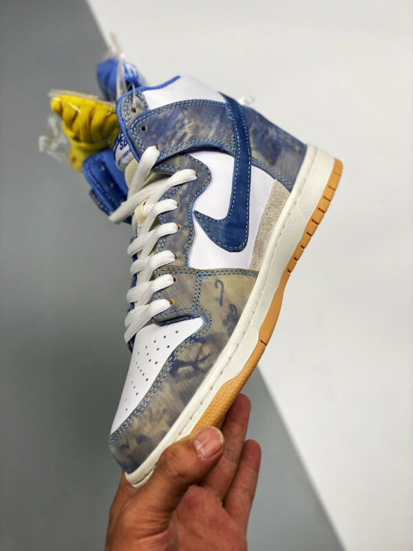 Carpet Company x Nike SB Dunk High White Dark Sulfur-Coconut Milk-Royal Pulse For Sale