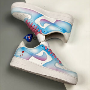 Custom Nike Air Force 1 I Love You White Multi For Sale