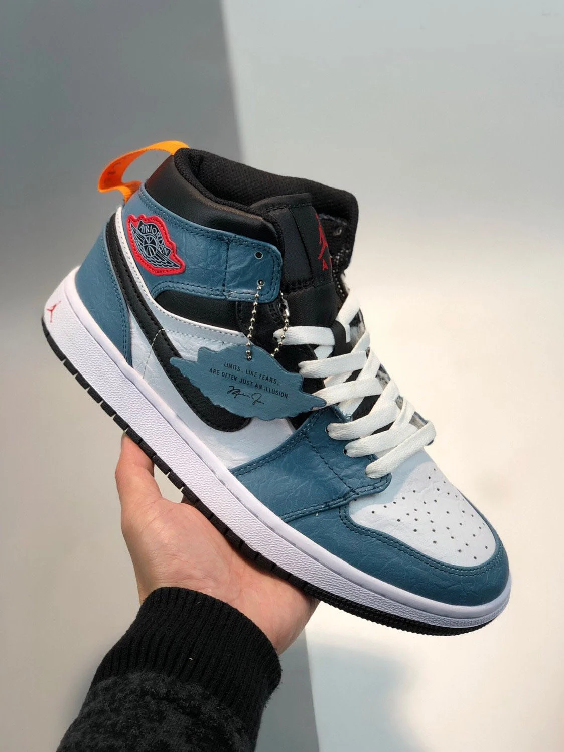 Facetasm x Air Jordan 1 Mid Fearless Blue White CU2802-100 For Sale