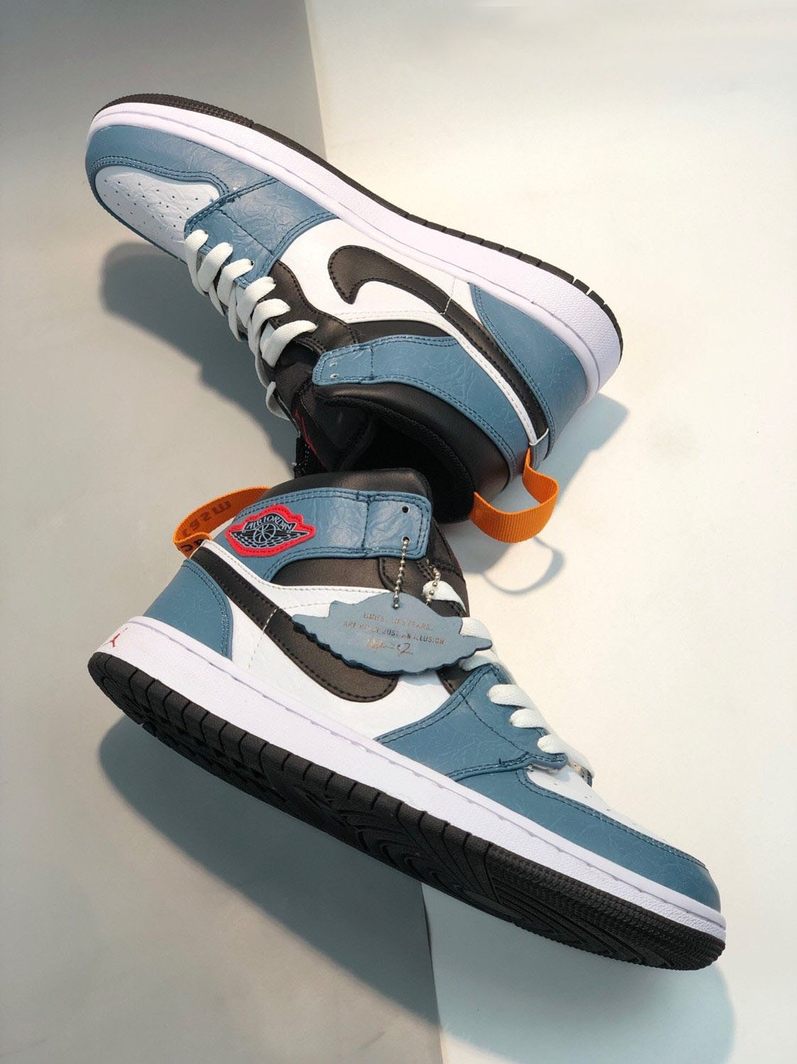 Facetasm x Air Jordan 1 Mid Fearless Blue White CU2802-100 For Sale