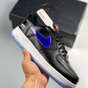 Kith x Nike Air Force 1 Low NYC Black Team Orange-Black-Rush Blue