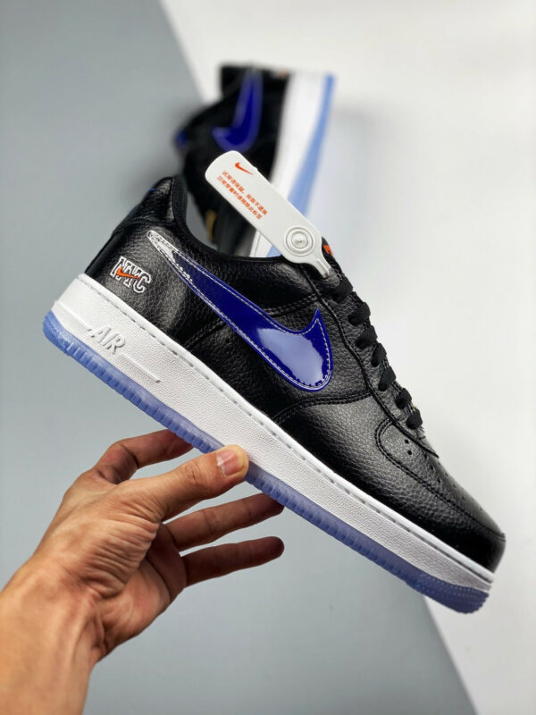 Kith x Nike Air Force 1 Low NYC Black Team Orange-Black-Rush Blue