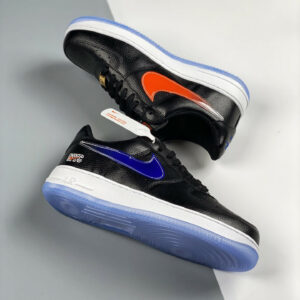 Kith x Nike Air Force 1 Low NYC Black Team Orange-Black-Rush Blue