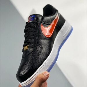 Kith x Nike Air Force 1 Low NYC Black Team Orange-Black-Rush Blue