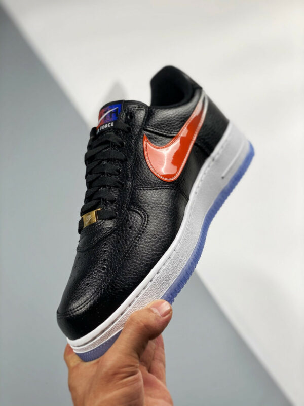 Kith x Nike Air Force 1 Low NYC Black Team Orange-Black-Rush Blue