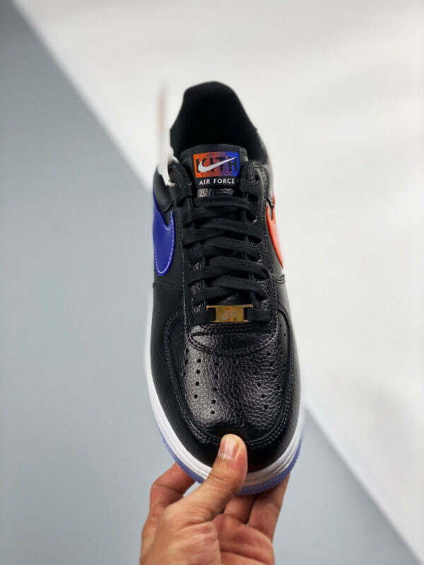 Kith x Nike Air Force 1 Low NYC Black Team Orange-Black-Rush Blue