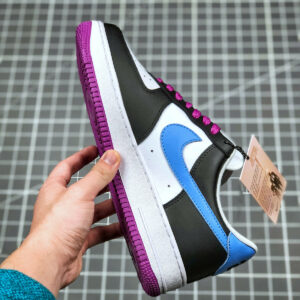 Kobe x Nike Air Force 1 Low Black White-Purpe-Blue For Sale