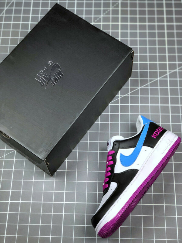 Kobe x Nike Air Force 1 Low Black White-Purpe-Blue For Sale