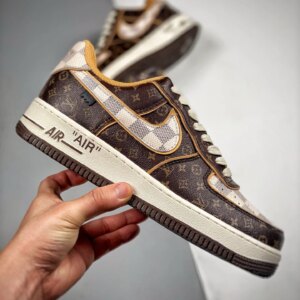 Loui x Nike Air Force 1 Brown White For Sale