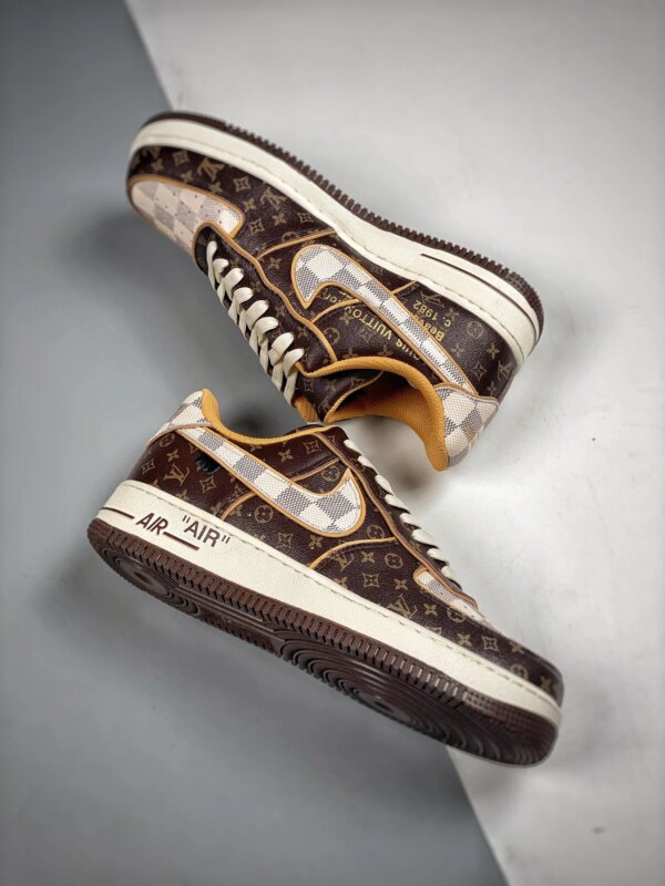 Loui x Nike Air Force 1 Brown White For Sale