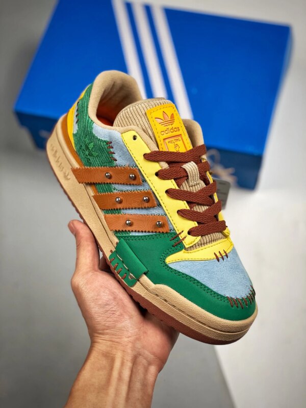 Melting Sadness x Adidas Forum Low Green Blue-Brown GW8725 For Sale