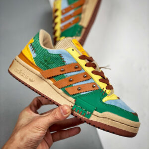 Melting Sadness x Adidas Forum Low Green Blue-Brown GW8725 For Sale