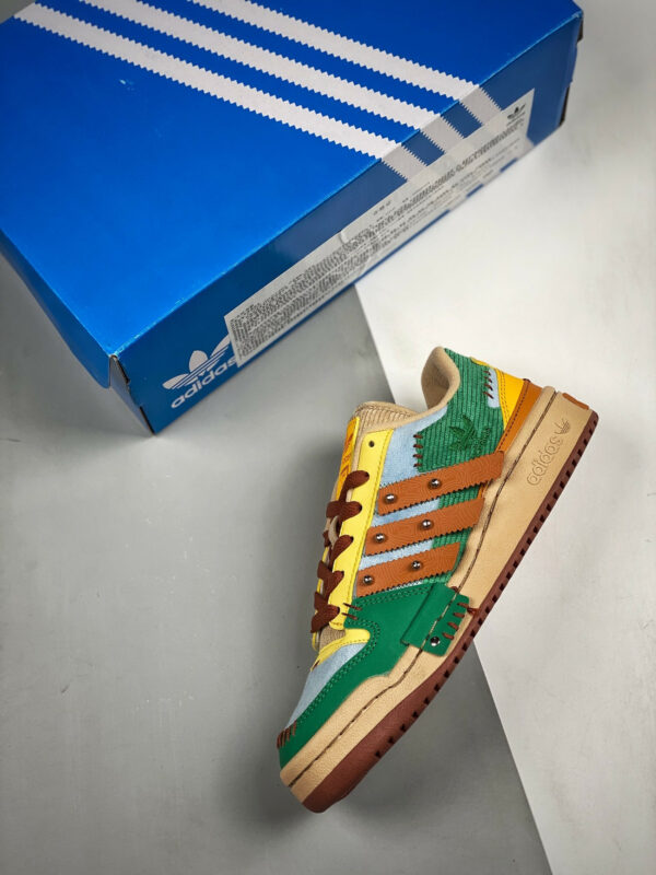 Melting Sadness x Adidas Forum Low Green Blue-Brown GW8725 For Sale